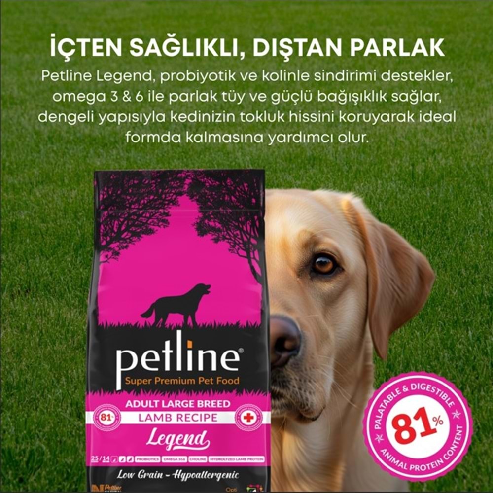 Petline S. P. Yetişkin Köpek Maması Kuzu Etli 12 Kg Legend