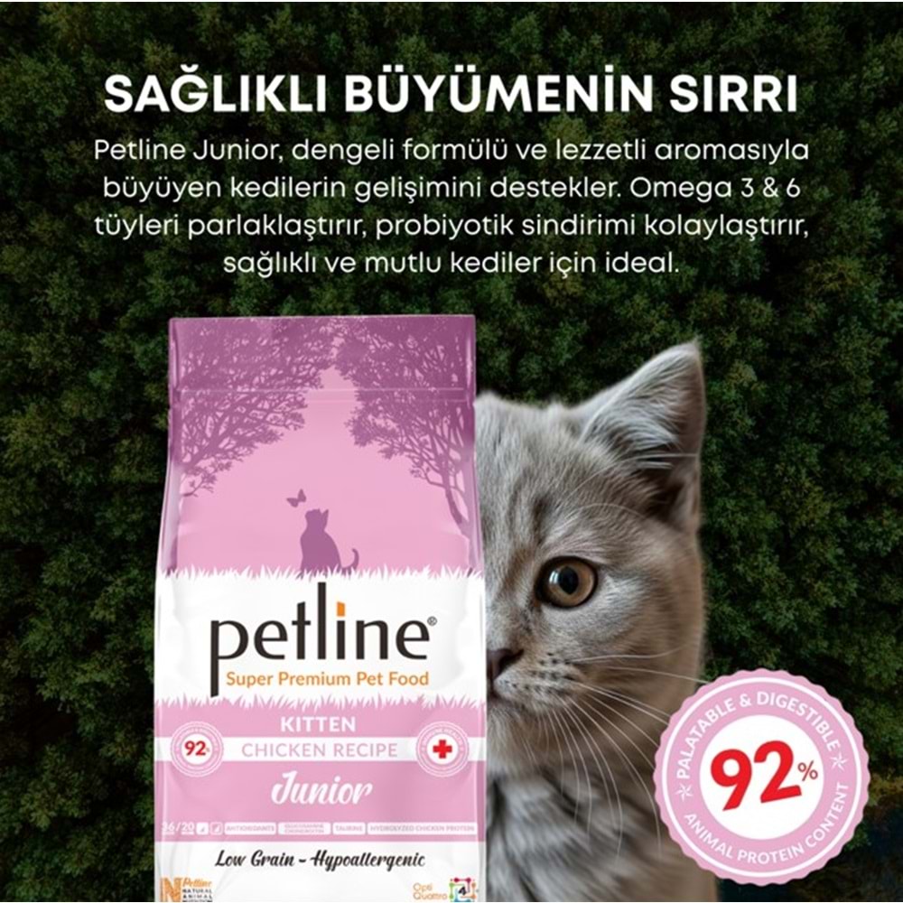 Petline S. P. Yavru Kedi Maması Kitten Tavuklu 10 Kg Junior