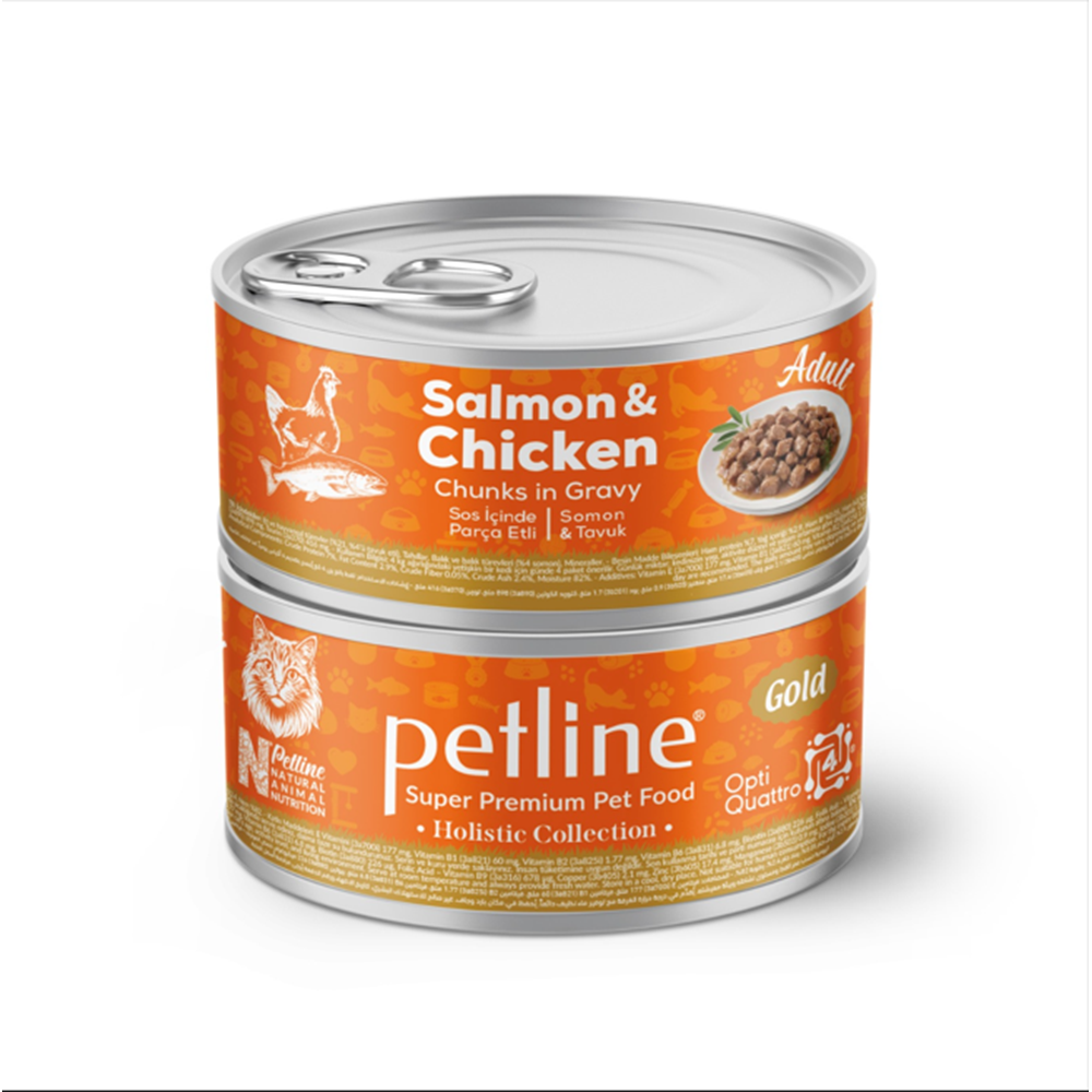 P. S. P. Yetişkin Kedi Konservesi Somon Ve Tavuk 85 Gr Cıg