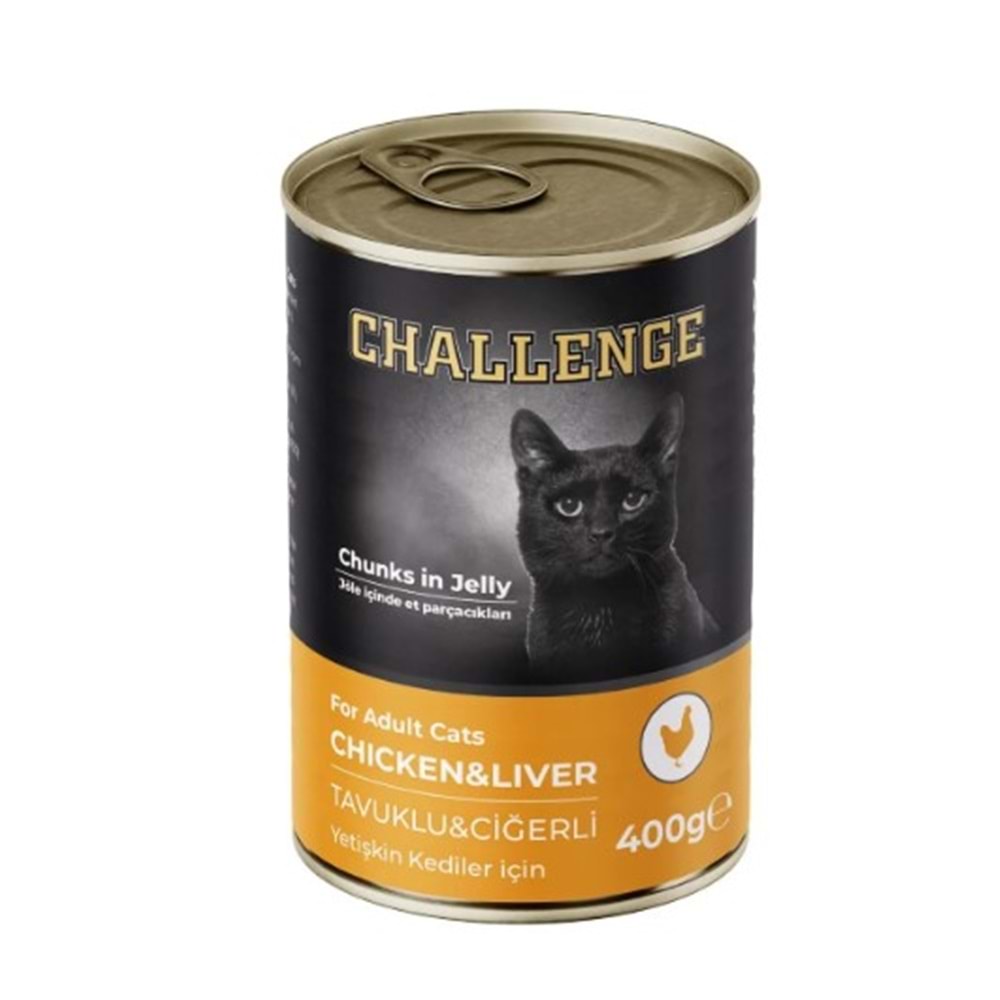 Challenge Konserve Kedi Tavuklu Ciğerli 400 Gr