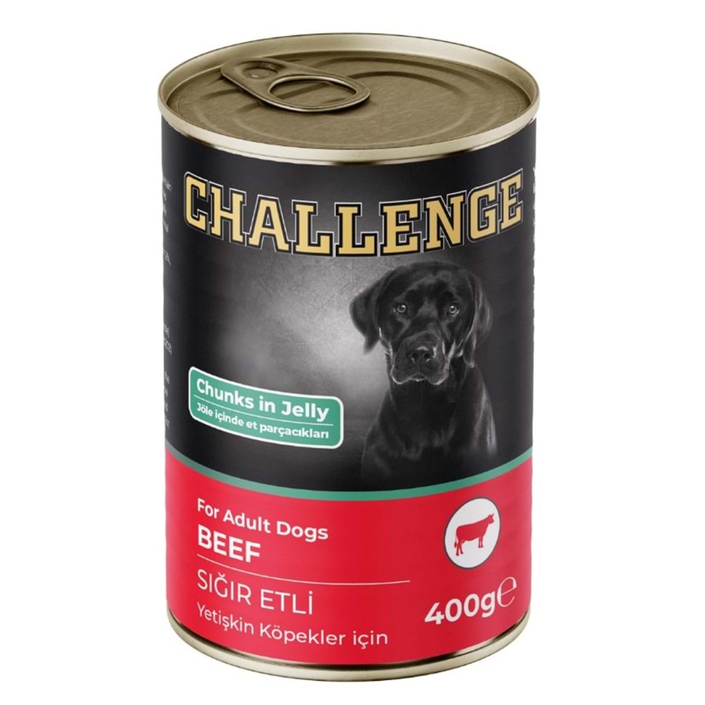 Challenge Konserve Köpek Yetişkin Sığır Etli 400 Gr