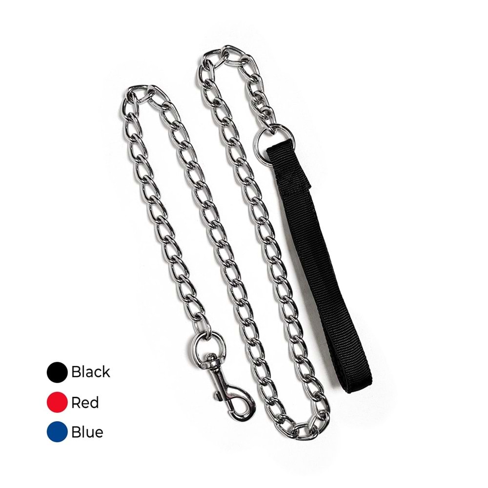 Pet360 Yumuşak Saplı Silona Köpek Gezdirme Zinciri 3 mm x 120 cm LCSF-30