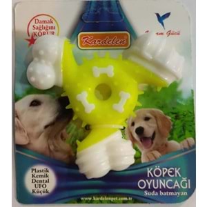 Köpek Oyuncağı Plastik Kemik Dental Ufo Küçük