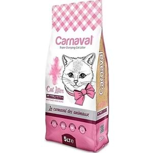 Carnaval Premium Bentonit Kedi Kumu 5 Lt Pudralı