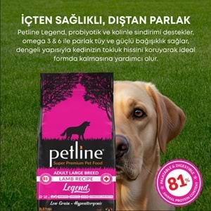 Petline S. P. Yetişkin Köpek Maması Kuzu Etli 12 Kg Legend