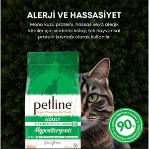Petline S. P. Yetişkin Kedi Maması Kuzu Etli 1.5 Kg Hypoalergenic