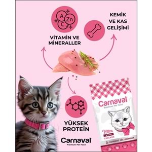 Carnaval Premium Yavru Kedi Maması Tavuklu Kitten 1.5 Kg