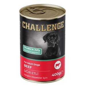 Challenge Konserve Köpek Yetişkin Sığır Etli 400 Gr