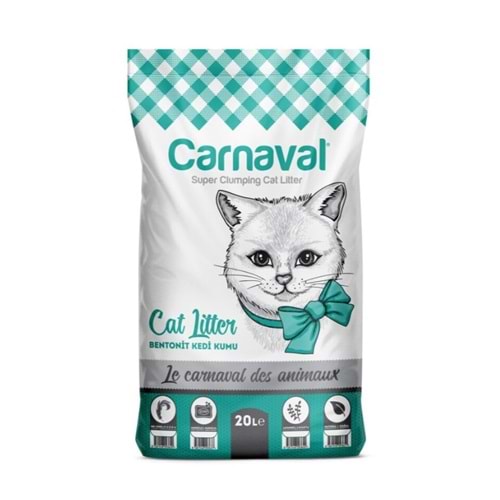 Carnaval Premium Bentonit Kedi Kumu 20 Lt Marsilya