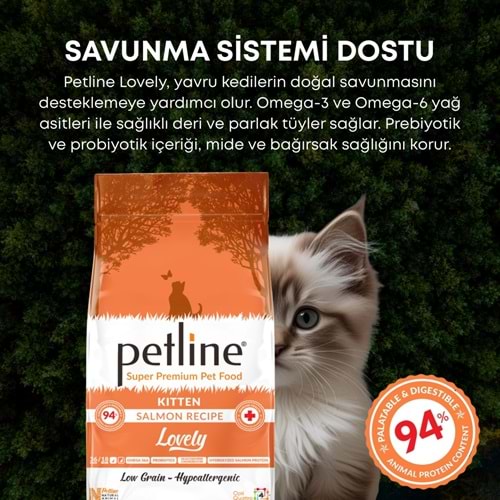 Petline Super Premium Yavru Kedi Maması Kitten Somonlu 1.5 Kg Lovely