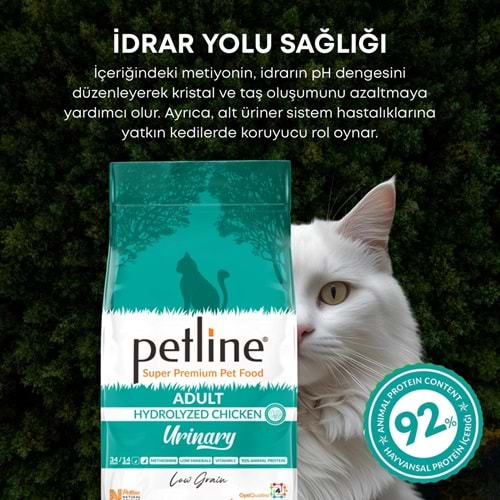 Petline Super Premium Yetişkin Kedi Maması Tavuklu 1.5 Kg Böbrek Sağlığı Urinary