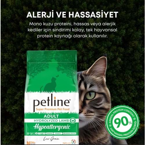 Petline S. P. Yetişkin Kedi Maması Kuzu Etli 1.5 Kg Hypoalergenic