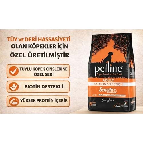 Petline Super Premium Yetişkin Köpek Maması Somon Balıklı 12 Kg Sensitive