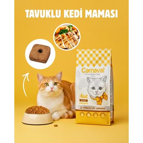 Carnaval Premium Yetişkin Kedi Maması Tavuklu 1.5 Kg