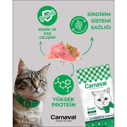 Carnaval Premium Yetişkin Kedi Maması Gourmet 1.5 Kg