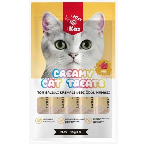 Miss Kas Ton Balıklı Kremalı Kedi Ödül Maması 5x15 Gr