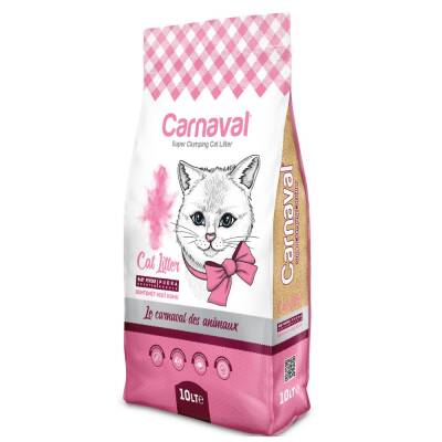 Carnaval Premium Bentonit Kedi Kumu 10 Lt Pudralı - 1