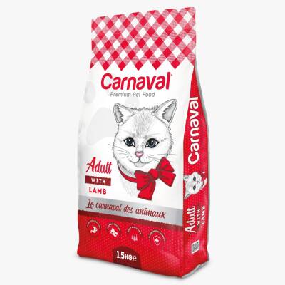 Carnaval Premium Yetişkin Kedi Maması Kuzu Etli 1.5 Kg - 2