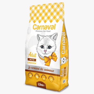 Carnaval Premium Yetişkin Kedi Maması Tavuklu 1.5 Kg - 2