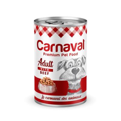 Carnaval Premium Yetişkin Köpek Konservesi Biftekli 400 Gr - 1