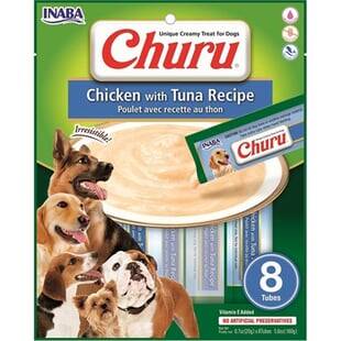 Ciao Churu Dog Cream Ton Balıklı ve Tavuklu Tamamlayacı Köpek Ödül Maması 8 x 20 Gr EUD602 - 1