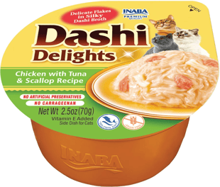 Ciao Dashi Delights Tavuk & Ton Balığı ve Deniz Taraklı Kedi Çorbası 70 Gr EU863 - 1