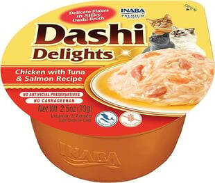 Ciao Dashi Delights Tavuk & Ton ve Somon Balıklı Kedi Çorbası 70 Gr EU862 - 1