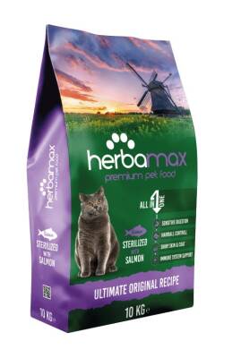 Herbamax P. Kısırlaştırılmış Kedi Maması Somonlu 10 Kg - 2