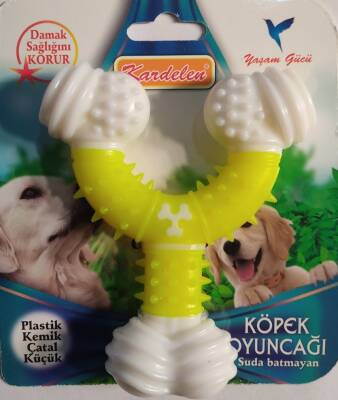 Köpek Oyuncağı Plastik Kemik Çatal Küçük - 1