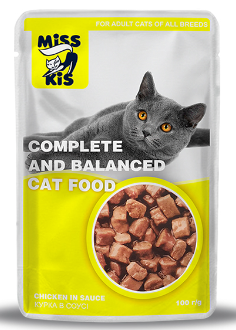 Miss Kis Pouch Yetişkin Kedi Maması Tavuk Etli 100 Gr - 1