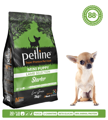 Petline S. P. Yavru Köpek Maması Mini Irk Kuzu Etli 3 Kg (Starter) - 3