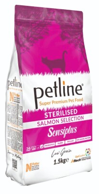 Petline S. P. Yetişkin Kedi Maması Kısırlaştırılmış Somonlu 1.5 Kg (Sensiplus) - 1