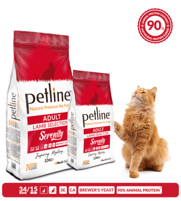 Petline S. P. Yetişkin Kedi Maması Kuzu Etli 12 Kg (Serenity) - 3