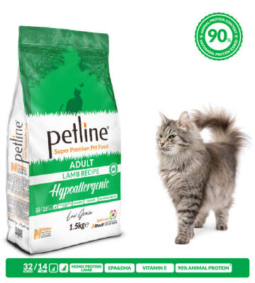 Petline S. P. Yetişkin Kedi Maması Kuzu Etli 1.5 Kg Hipoalerjenik (Hypoallergenic) - 3