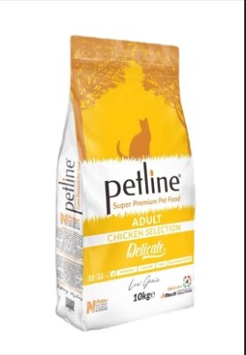 Petline S. P. Yetişkin Kedi Maması Tavuklu 10 Kg (Delicate) - 1