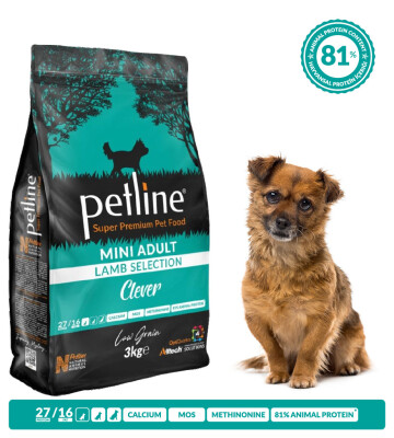 Petline S. P. Yetişkin Köpek Maması Mini Irk Kuzu Etli 3 Kg (Clever) - 3