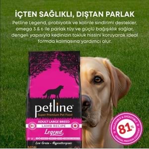 Petline S. P. Yetişkin Köpek Maması Kuzu Etli 3 Kg Legend