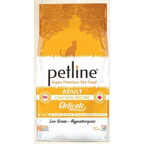 Petline Super Premium Yetişkin Kedi Maması Tavuklu 10 Kg Delicate