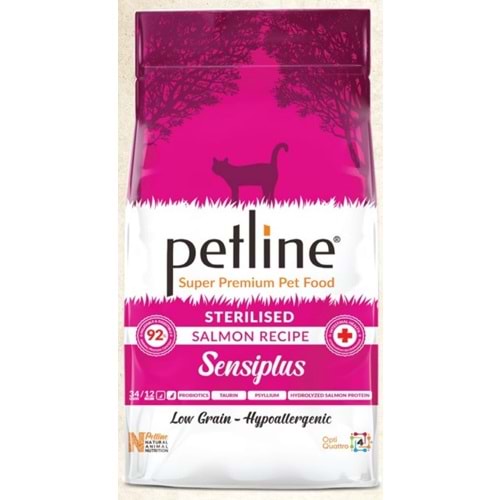 Petline Super Premium Yetişkin Kedi Maması Kısırlaştırılmış Somonlu 10 Kg Sensiplus