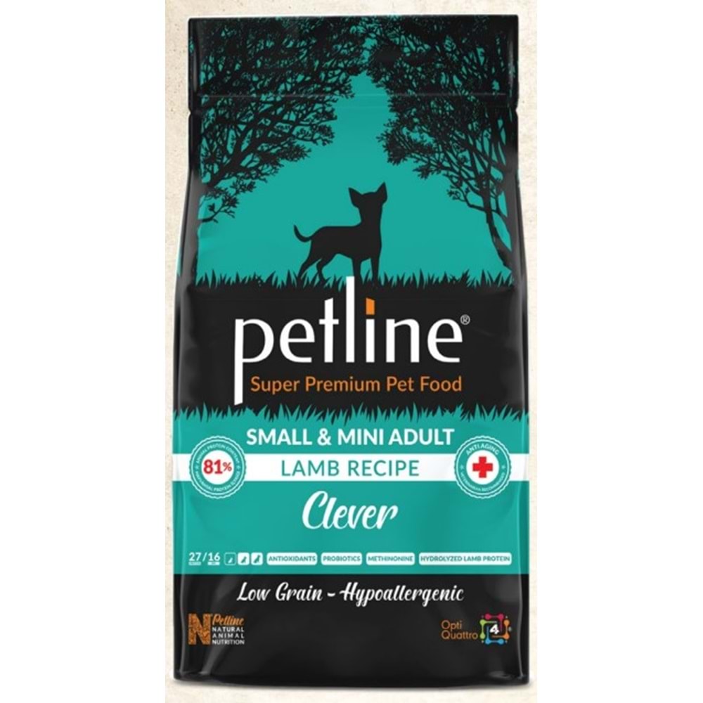 Petline Super Premium Yetişkin Köpek Maması Small&Mini Irk Kuzu Etli 6 Kg Clever