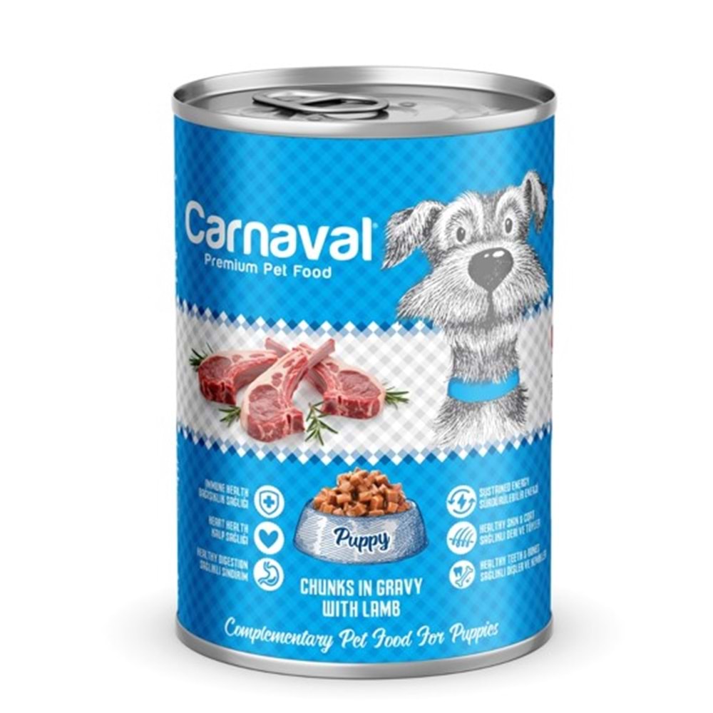 Carnaval Premium Yavru Köpek Konservesi Kuzu Etli 400 Gr