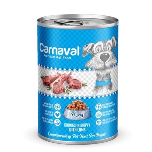 Carnaval Premium Yavru Köpek Konservesi Kuzu Etli 400 Gr