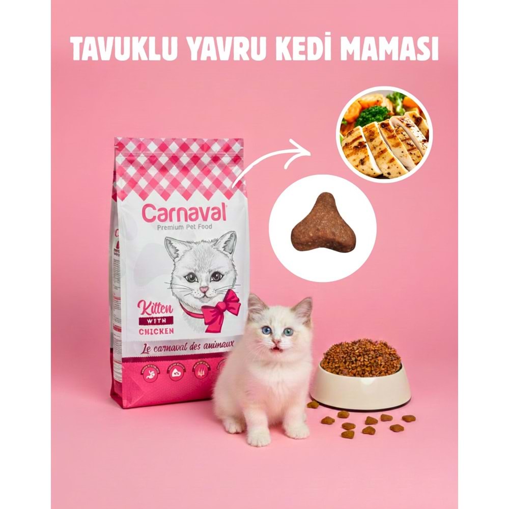 Carnaval Premium Yavru Kedi Maması Tavuklu Kitten 1.5 Kg